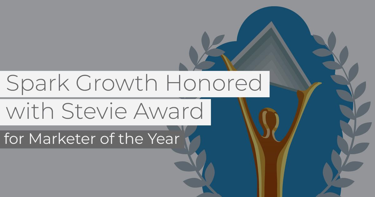 Spark Growth Honored with Stevie® Award for Marketer of the Year