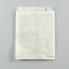 BAGS LOLLY SIZE 1/2 FLAT WHITE