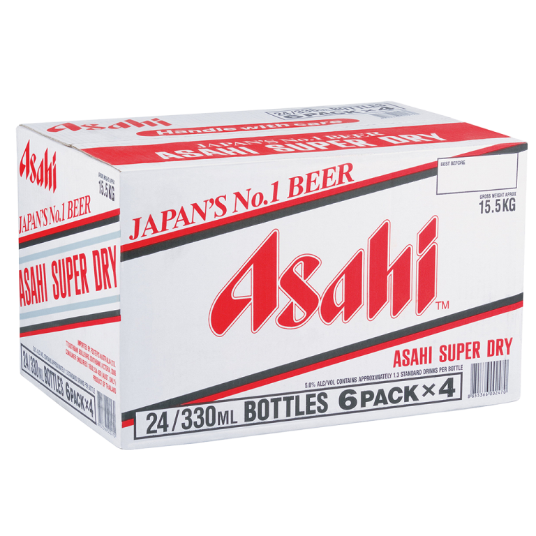ASAHI SUPER DRY BTL 330ML X24