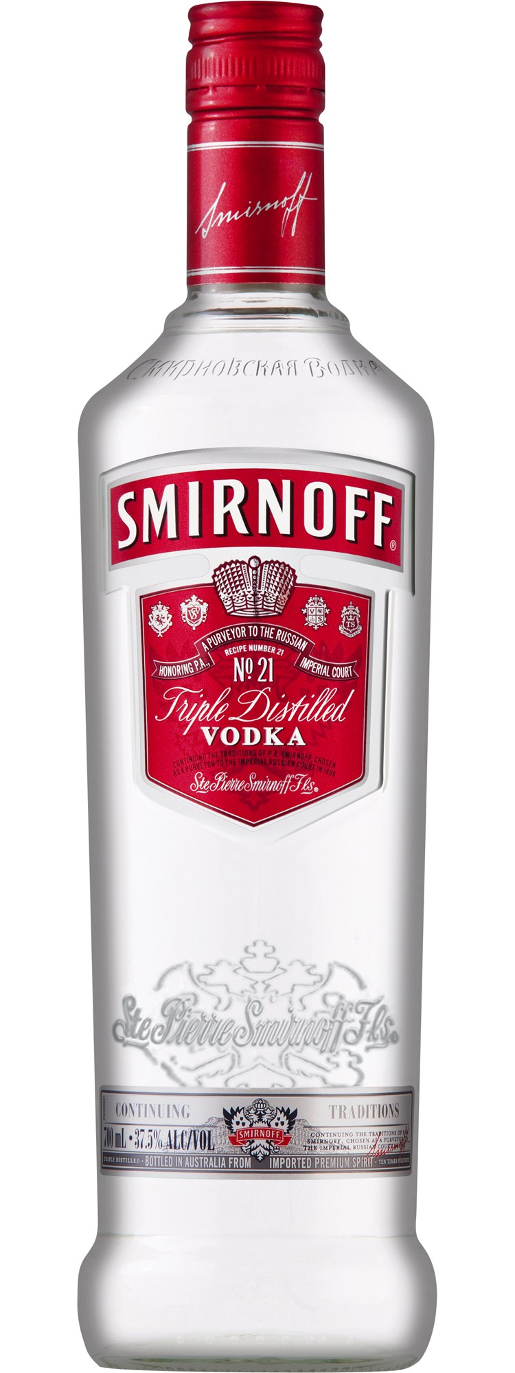 SMIRNOFF VODKA RED 700ML