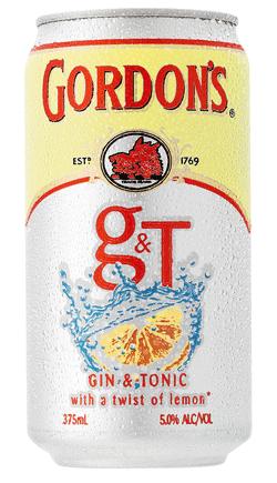 GORDONS GIN&TONIC CAN 4.5% 375ML X24