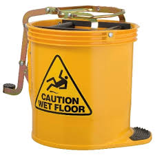 OATES MOP BUCKET YELLOW 15LTR R/WRINGER