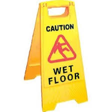CAUTION WET FLOOR SIGN “A” FRAME YELLOW
