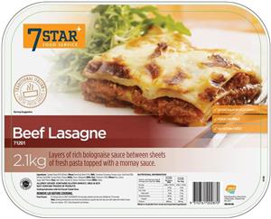 7 STAR BEEF LASAGNA 2.1KG