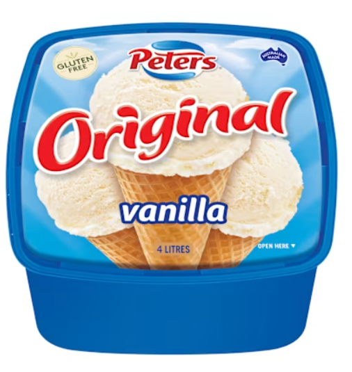 PETERS VANILLA ICE CREAM 4L