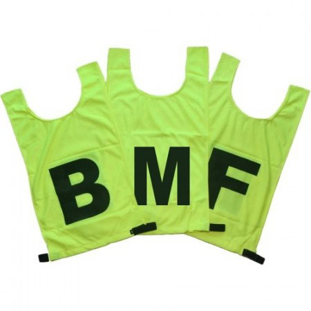 TRAINING BIBS – SET OF 12 ( YELLOW)