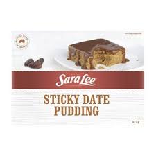SARA LEE STICKY DATE PUDDING CAKE TRAY 1.15KG