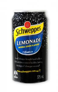 SCHWEPPES LEMONADE CANS 375ML 30PK