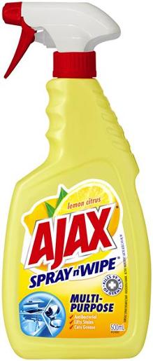 AJAX SPRAY & WIPE LEMON 500ML