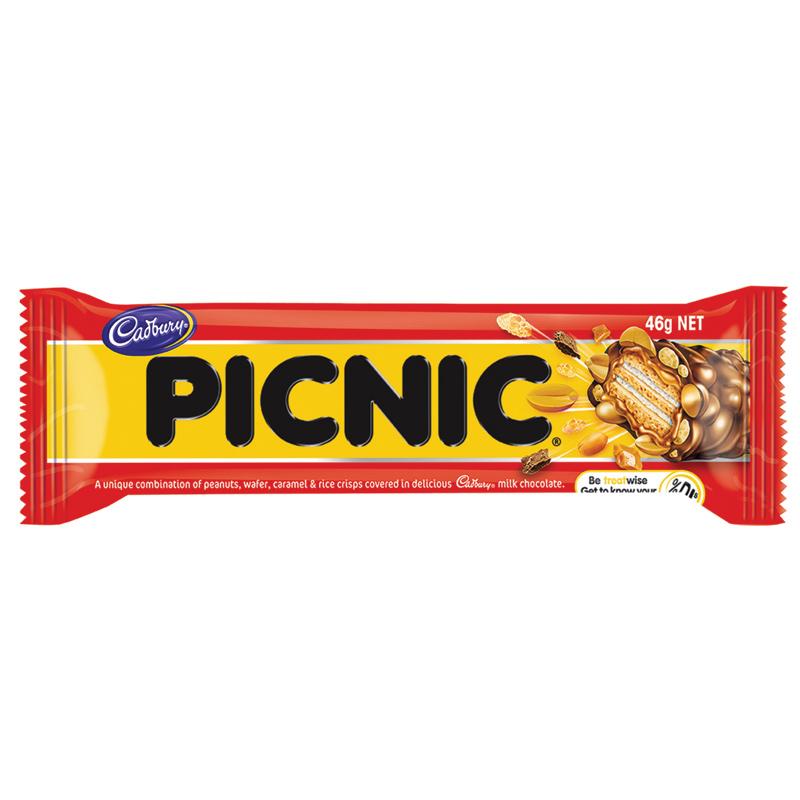 CADBURY CHOC PICNIC MED 46GMX25