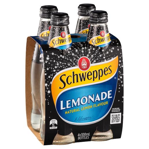 SCHWEPPES LEMONADE 4 PACK x 6 x300ML