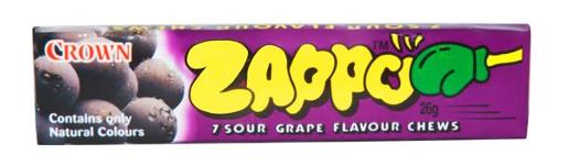 ZAPPO GRAPE 29GM CARTON of 30
