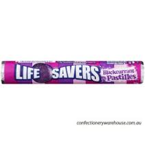 LIFE SAVERS BLACKCURRANT PASTILLES 34GMX24