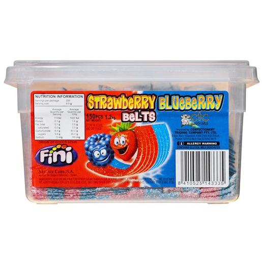 CTC FINI BELTS STRAWBERRY & BLUEBERRY 150S
