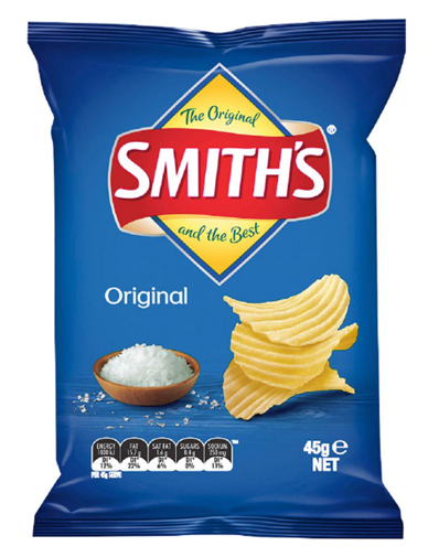 SMITHS CRINKLE ORIGINAL 45GM X 18