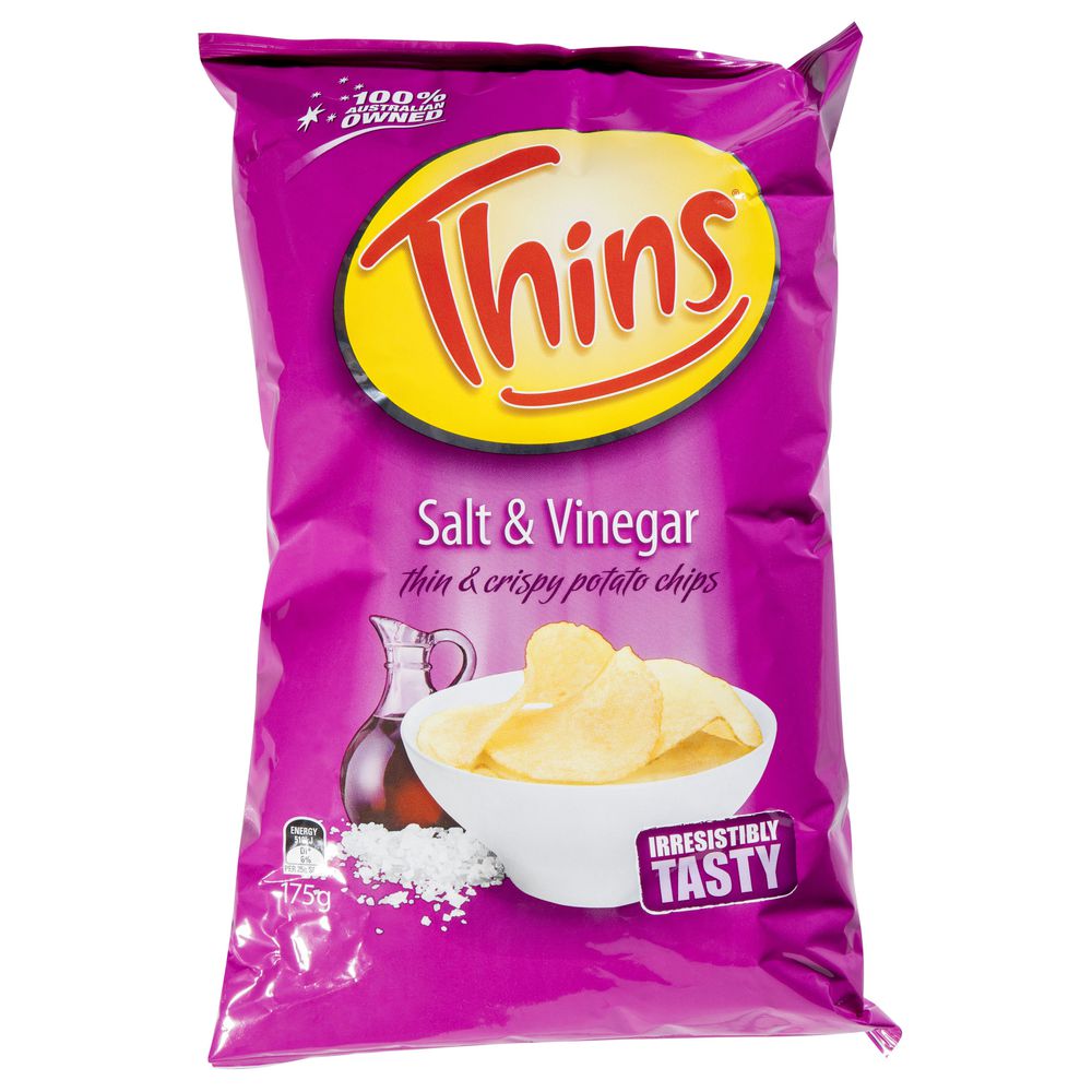 THINS CHIP SALT&VINEGAR 45GM X 18