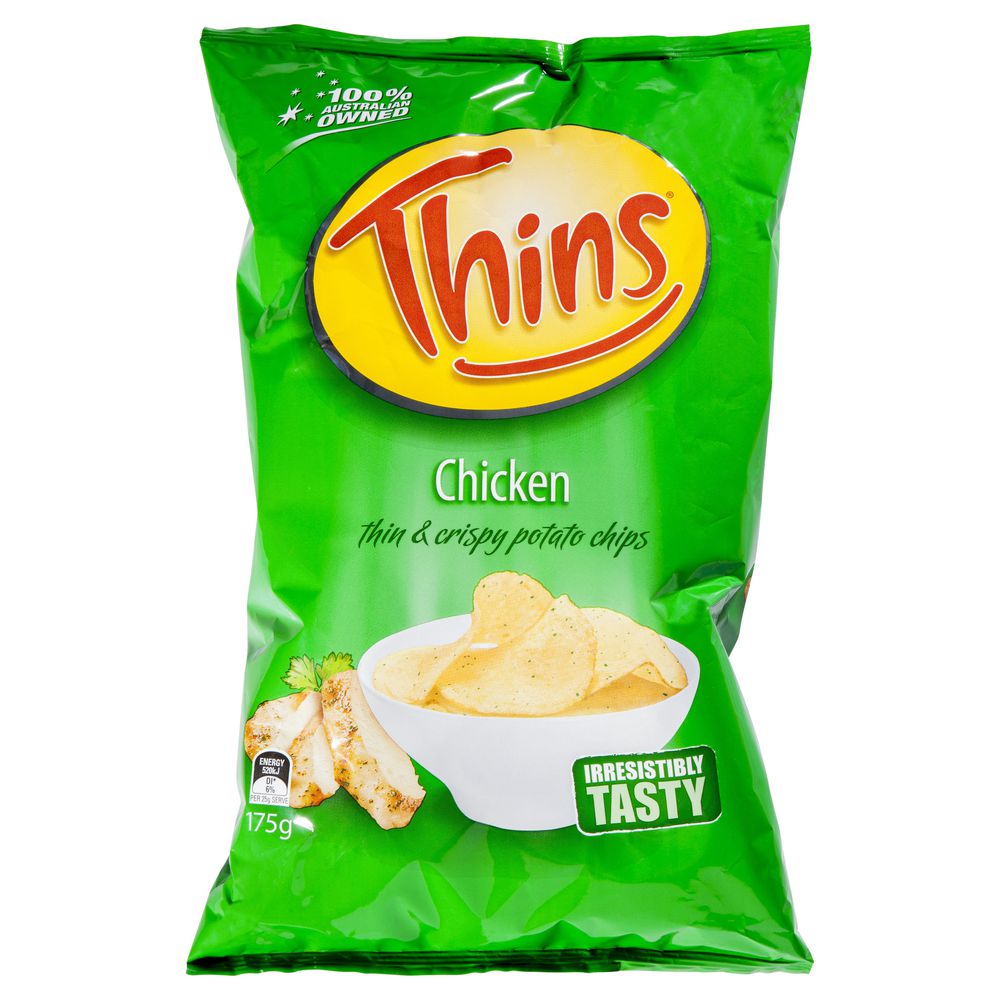 CHIPS THINS CHIP CHICKEN 45GM X 18