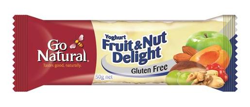 GO NATURAL YOGHURT FRUIT & NUT BAR 50GMX16