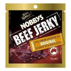 NOBBYS BEEF JERKY ORIGINAL 25GM x 12