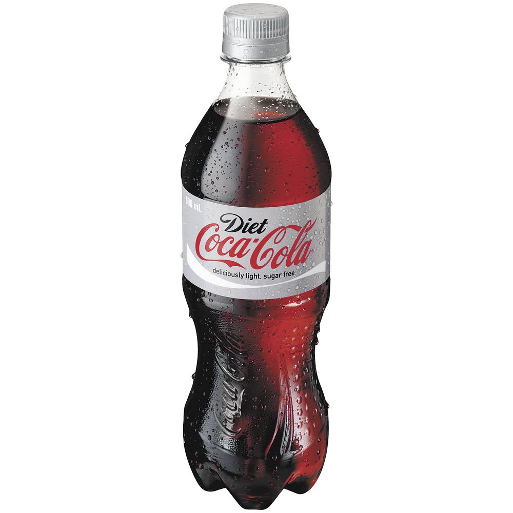 COCA COLA DIET 600ML PLASTIC BOTTLES