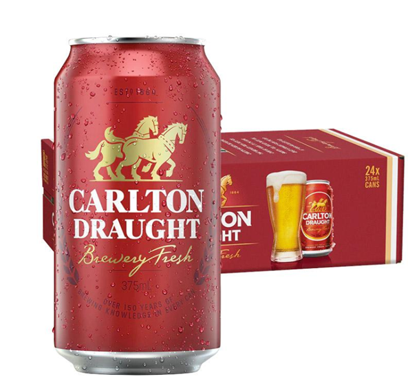 CARLTON DRAUGHT CANS 375ML