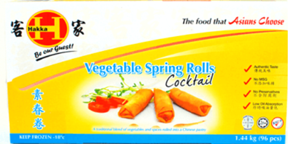 HAKKA SPRING ROLL COCKTAIL 1.44KG 96S