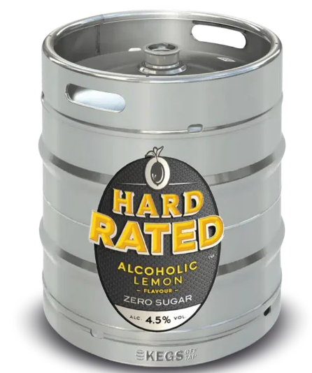 HARD RATED ZERO SUGAR LEMON 4.5% 50lt KEG