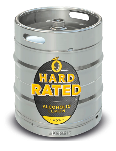 HARD RATED ALCOHOLIC LEMON 4.5% 50lt KEG