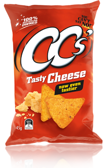 CC TASTY CHEESE 45G X 18