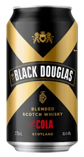 BLACK DOUGLAS & COLA CAN 375ML X 24