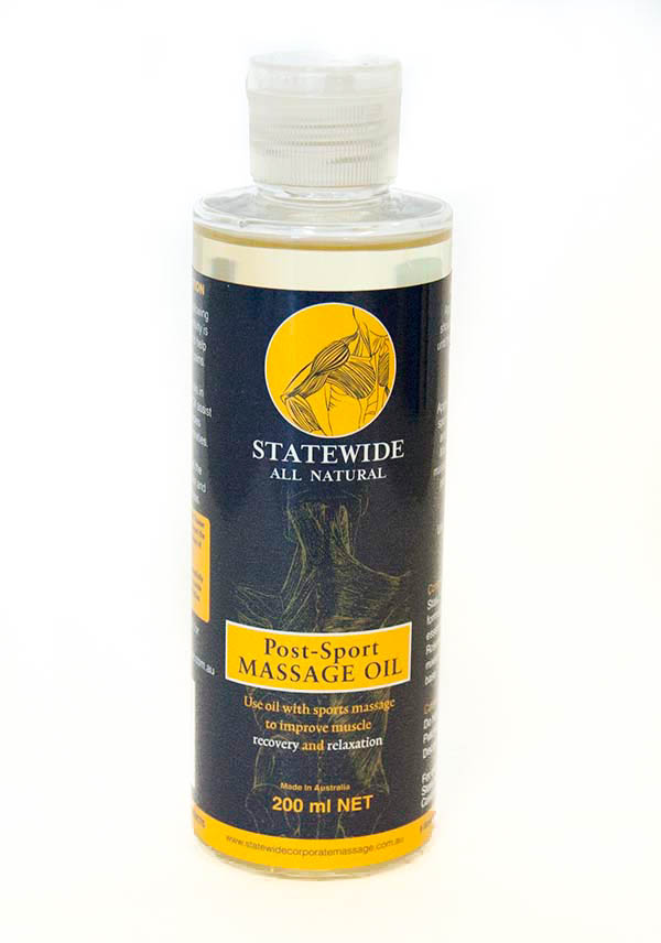 STATEWIDE ALL NATURAL POST SPORT MASSAGE OIL 200ML