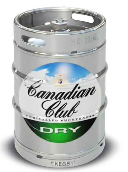 CANADIAN CLUB & DRY KEG 49.5L