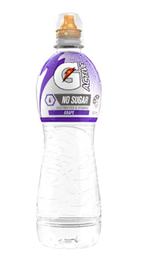 GATORADE G-ACTIVE GRAPE 600ML 12PK