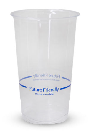 FUTURE FRIENDLY RECYCLABLE 24OZ 700ML CLEAR CUPS-SLEEVE OF 50S