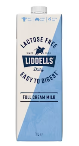 LIDDELLS LACTOSE FREE MILK UHT 1L