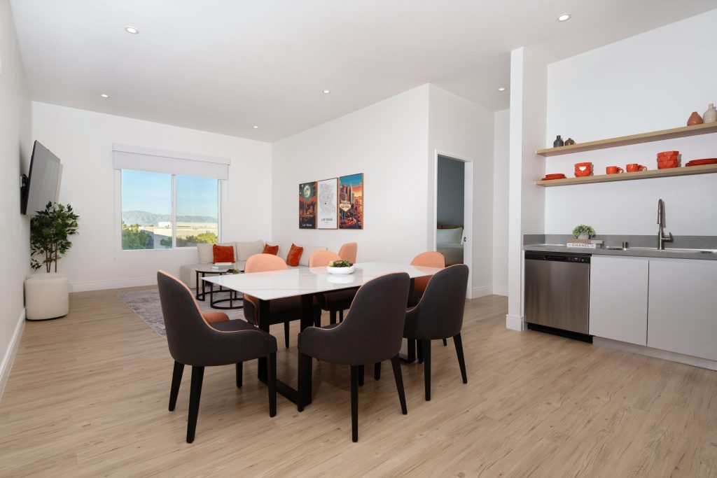 1 & 2 Bedroom Living Room & Kitchen - Anthony Mair