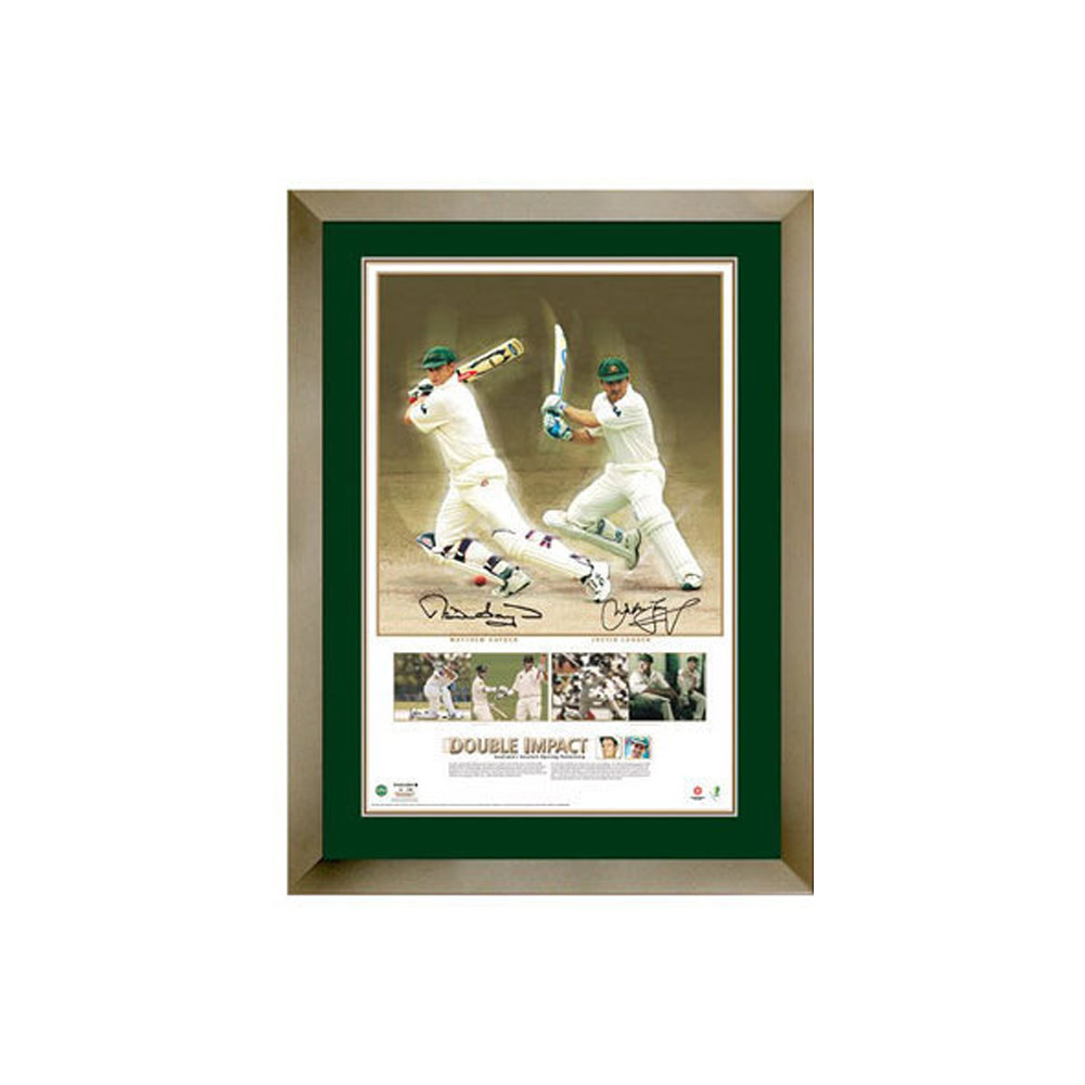 Matthew Hayden and Justin Langer – Signed and Framed Limited Edi...