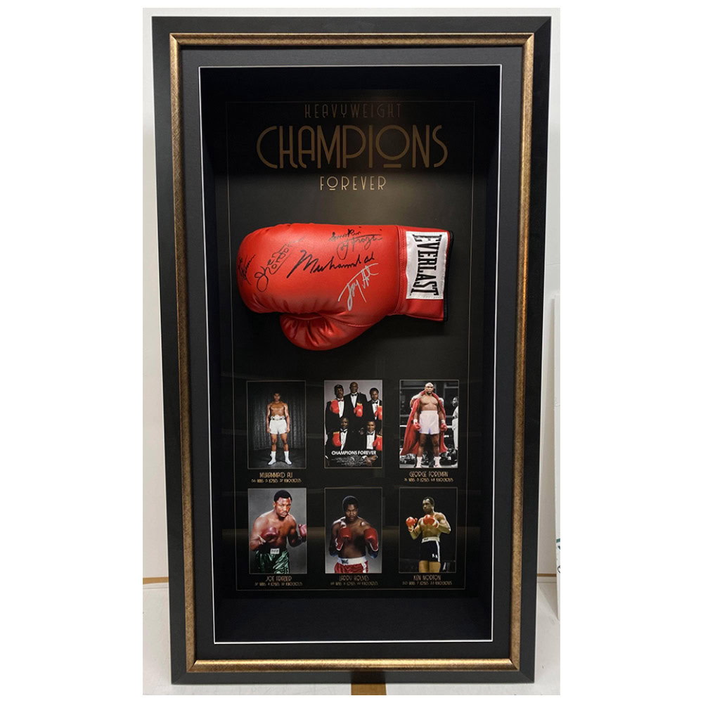 World Heavyweight “Champions Forever” Signed & Framed...