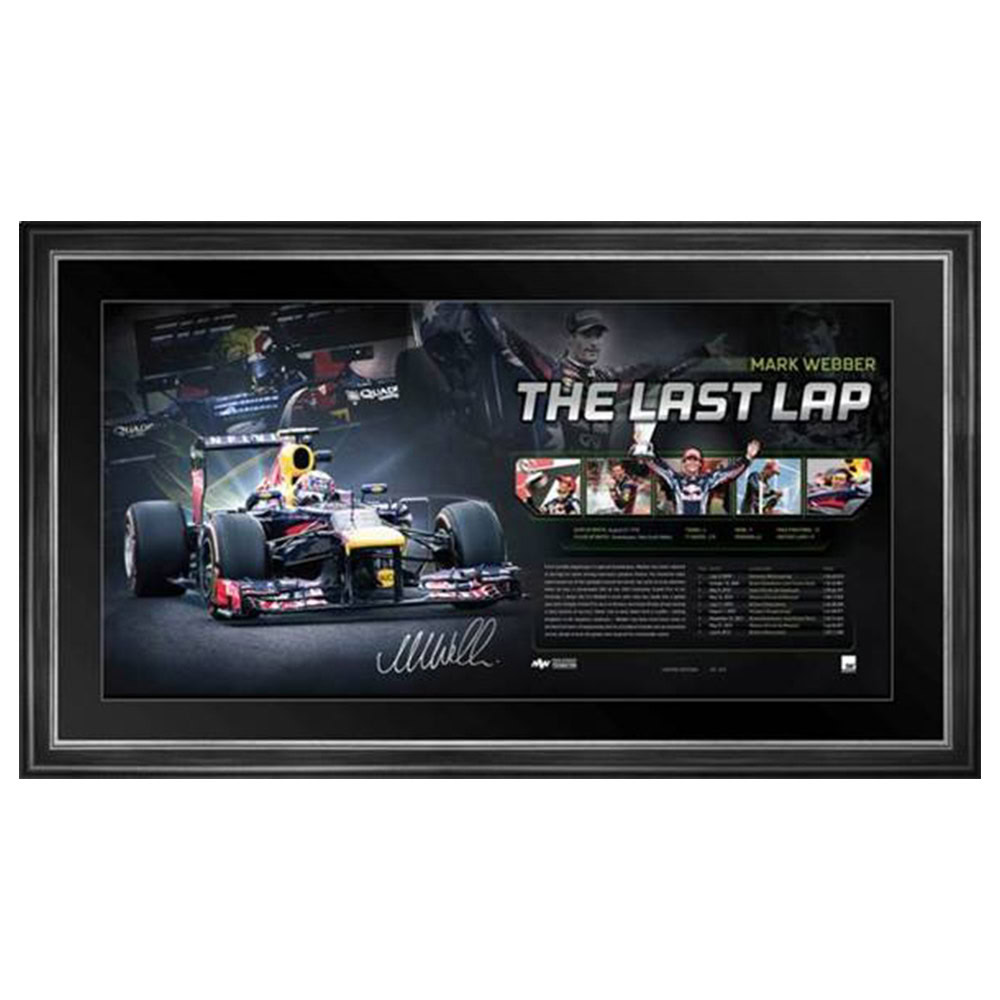 Motorsport – Formula 1 – Mark Webber Signed & Framed &...