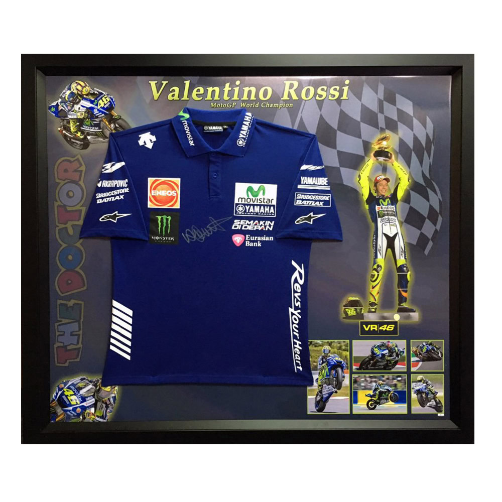 Motorsport – Moto GP – Valentino Rossi Signed & Frame...