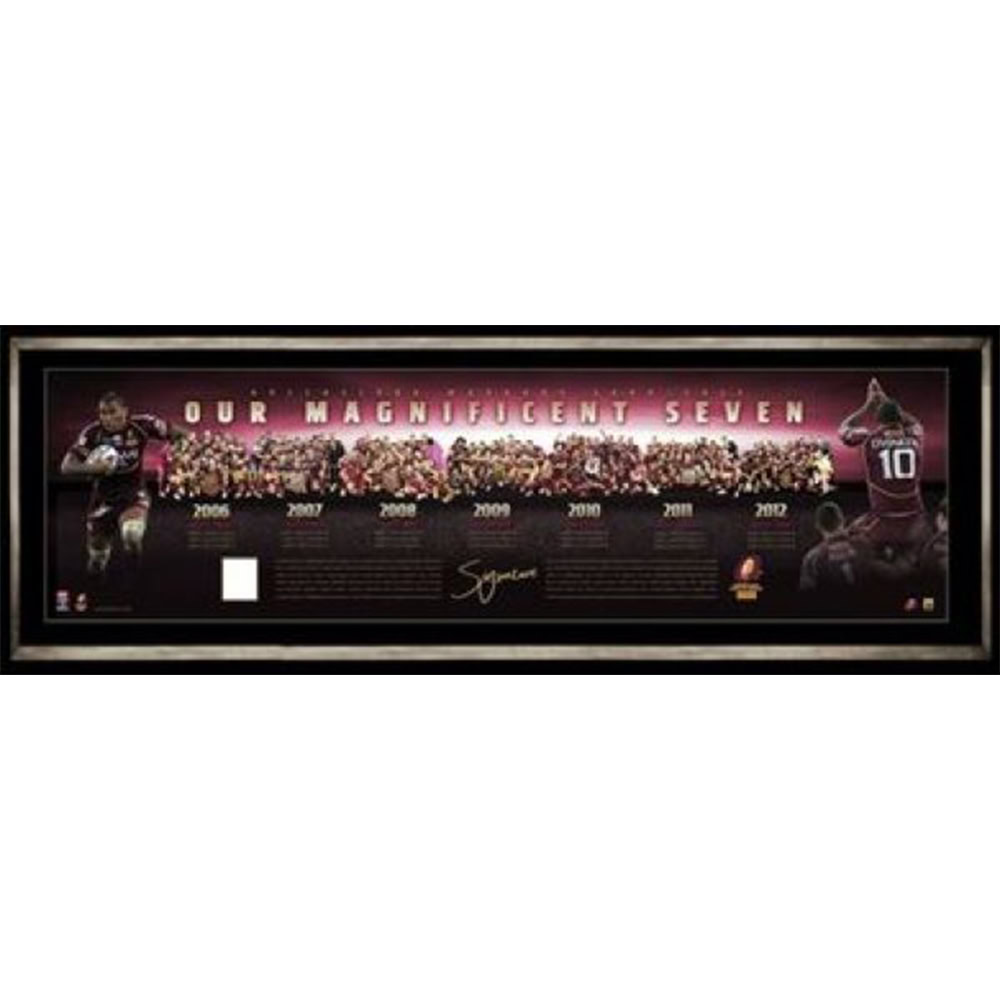 State of Origin – Queensland Maroons Signed & Framed Our Mag...