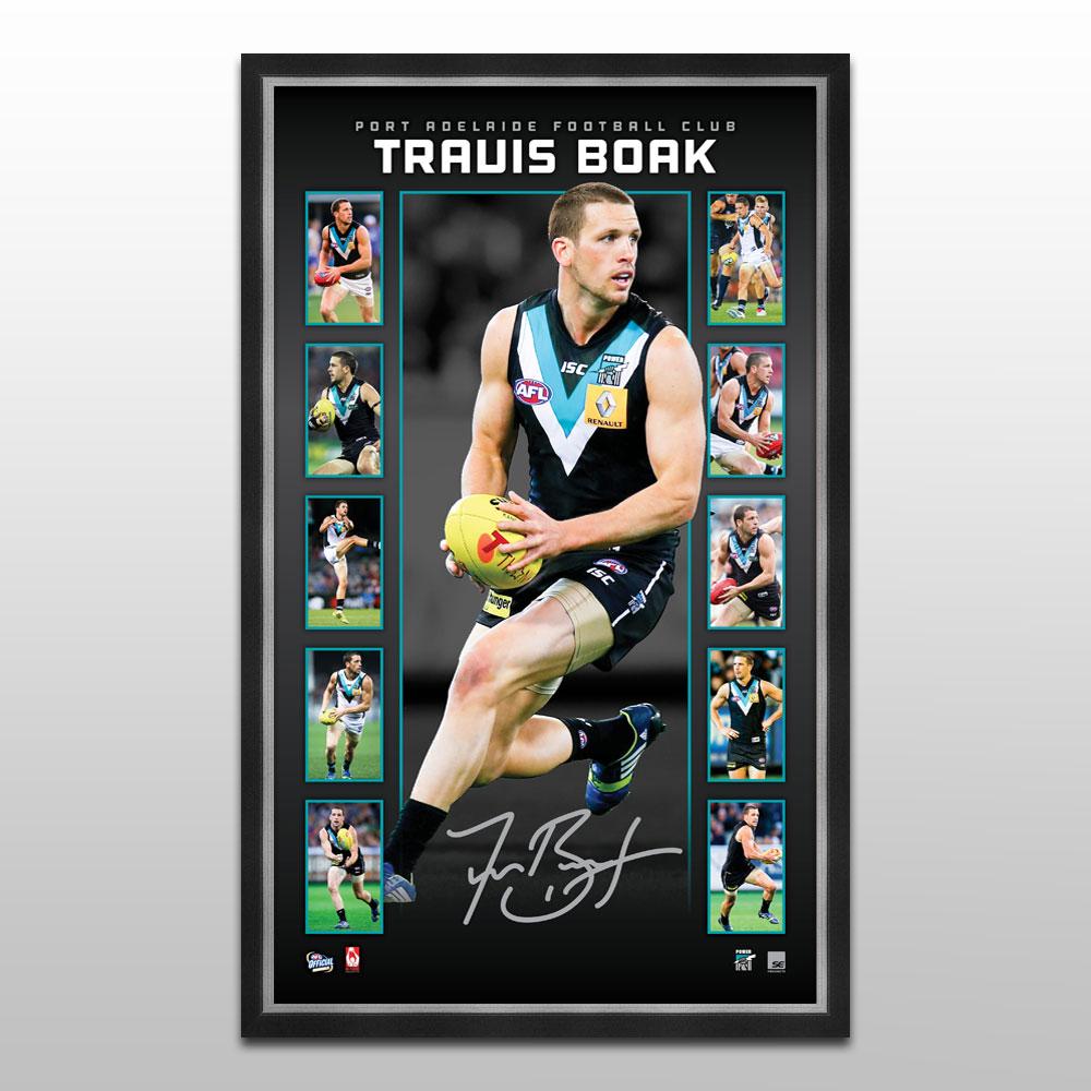 Port Adelaide Power – Travis Boak Signed & Framed Limited E...