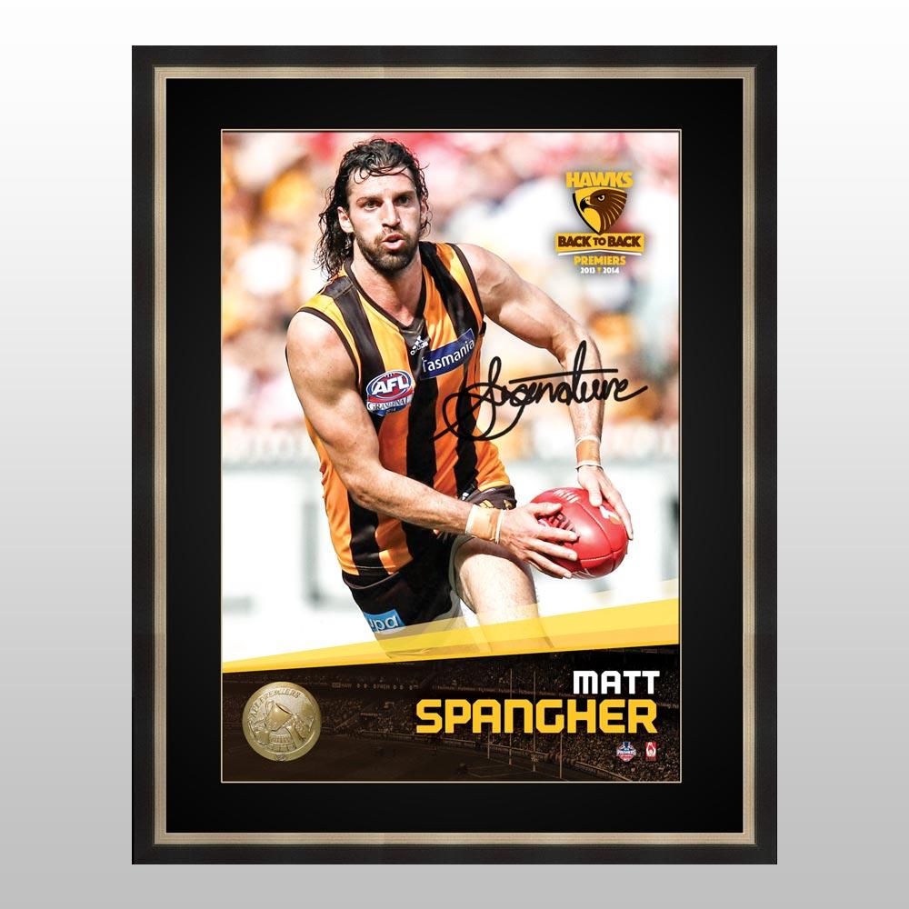Hawthorn Hawks – Matt Spangher Signed & Framed Premiership ...