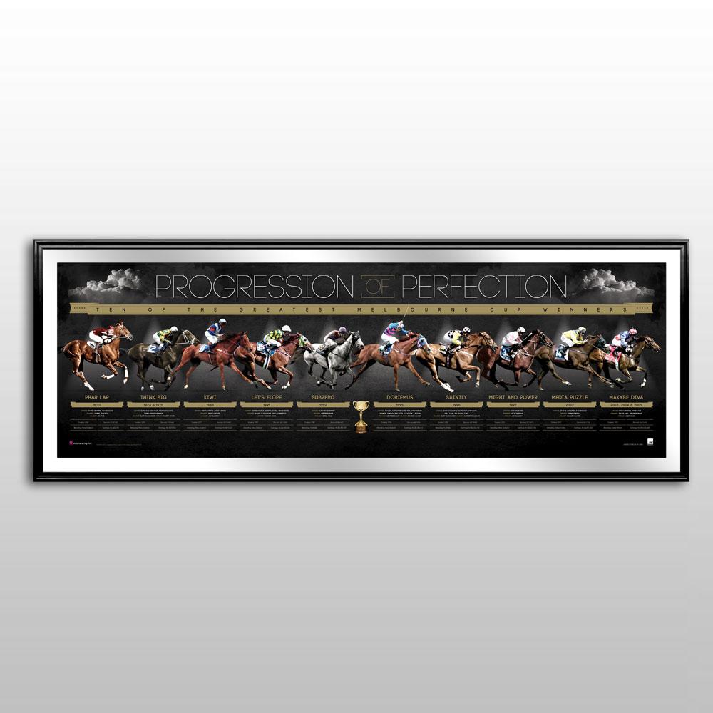 Progression of Perfection Framed Limited Edition Melbourne Cup Sportsp...