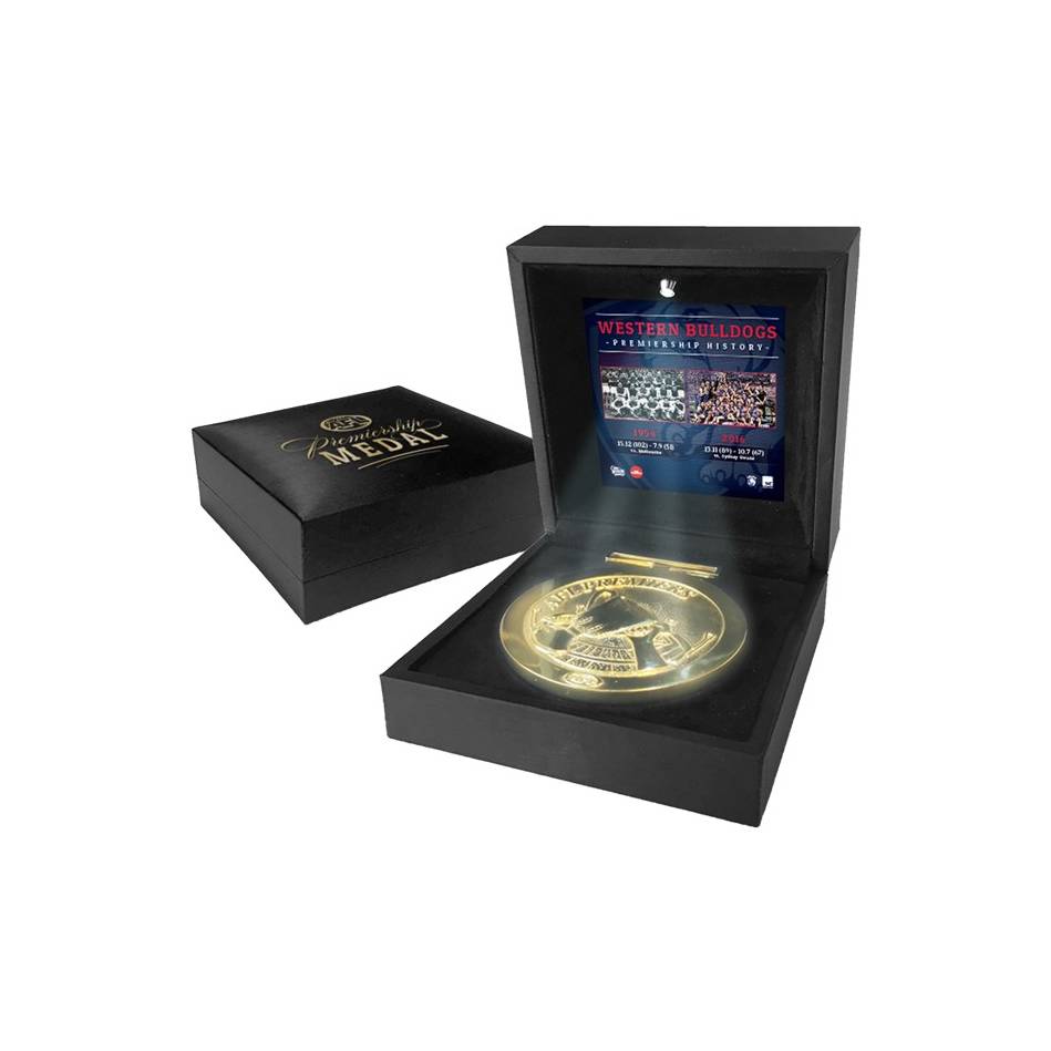 Western Bulldogs – AFL Replica Premiership Medal with LED Light ...
