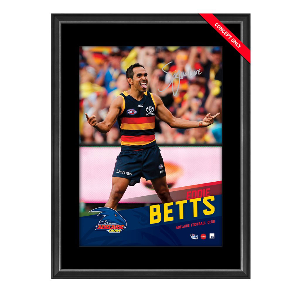 Adelaide Crows – Eddie Betts Personally Signed Vertaramic