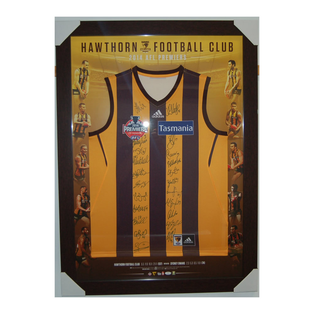 Hawthorn Hawks – 2014 Team Signed & Framed Limited Edition D...