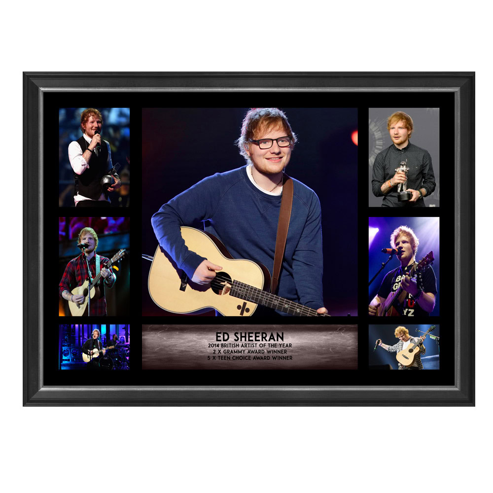 Music – Ed Sheeran Framed Photo Collage
