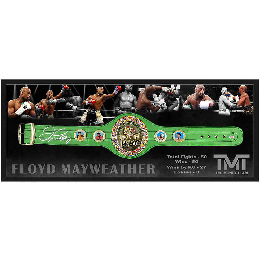 Boxing – Floyd Mayweather Jr Signed & Framed WBC Heavyweigh...