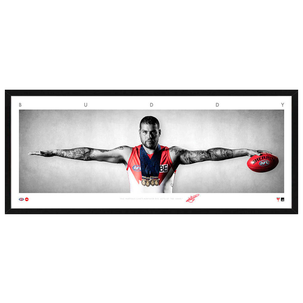 AFL – Sydney Swans – Lance Franklin Framed Mini Wings Lith...